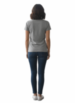 WILDEBEES/LADY TSHIRT WREATH GREY MEL WLA018 - Image 2