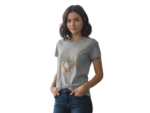 WILDEBEES/LADY TSHIRT SPLATTER SAGE LEAF WLA022