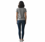 WILDEBEES/LADY TSHIRT SPLATTER SAGE LEAF WLA022 - Image 2