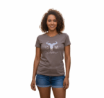 WILDEBEES/LADY TSHIRT FOIL STRIPE BASIL