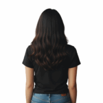 WILDEBEES/LADY TSHIRT FOIL STRIPE BLACK WLA029 - Image 2