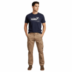 WILDEBEES/CARGO PANTS KHAKI STRETCH WBM702