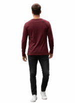 WILDEBEES/TSHIRT OVAL MESH L/SLV REDWOOD WBM057 - Image 2