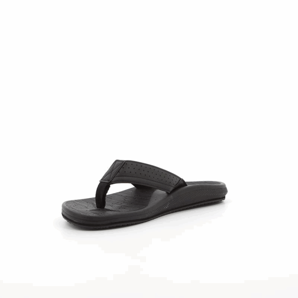 HUSH PUPPIES/STRUT BLACK SANDAL - Image 3