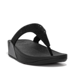 FITFLOP/LULU CRYSTAL EMBEL ALL BLACK