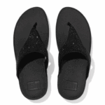 FITFLOP/LULU CRYSTAL EMBEL ALL BLACK - Image 3