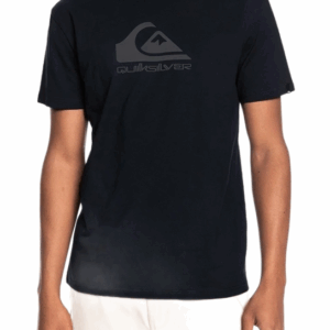 QUIKSILVER/TSHIRT BLACK 2 GREY LOGO 6187