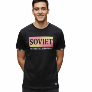 SOVIET/TSHIRT BLACK SVT9321 M DOMAIN