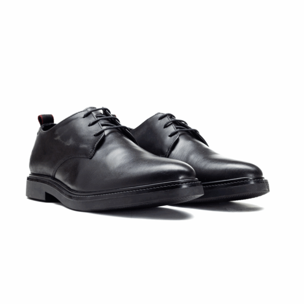 HUSH PUPPIES/JACE BLACK LEATHER - Image 1