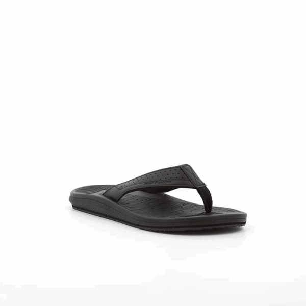 HUSH PUPPIES/STRUT BLACK SANDAL - Image 1