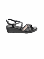 HUSH PUPPIES/REINA BLACK 01445 - Image 2