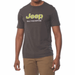JEEP/TSHIRT GREY APPLIQUE TEE JMS25001