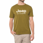 JEEP/TSHIRT OLIVE APPLIQUE TEE JMS25001
