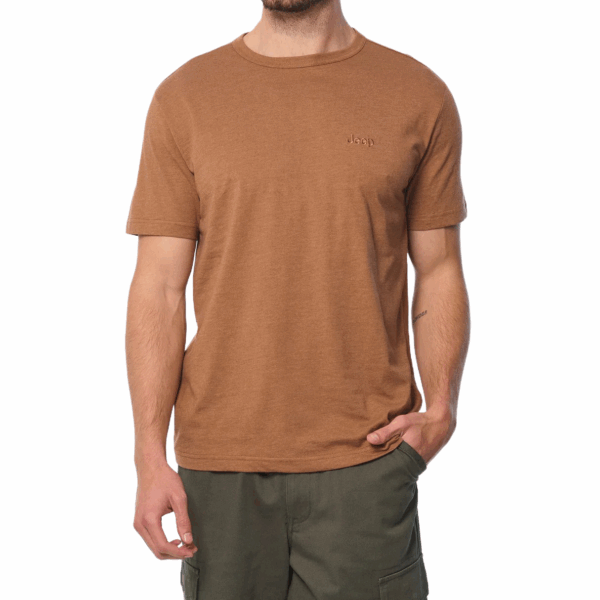 JEEP/TSHIRT BROWN EMBROIDERY ICON JMS25300 - Image 1