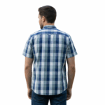 JEEP/SHIRT GREEN CHECK JMS25087 - Image 2