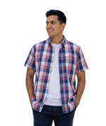 JEEP/SHIRT ORANGE CHECK JMS25087