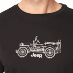 JEEP/TSHIRT BLACK CAR LOGO JMS25214 - Image 2