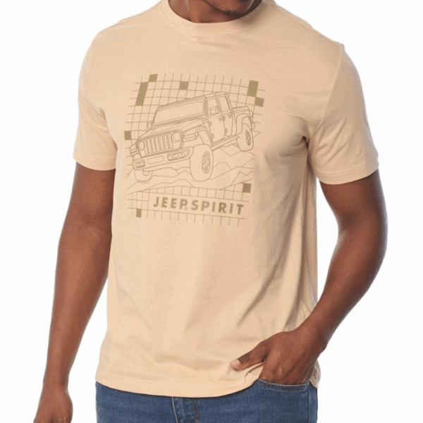 JEEP/TSHIRT KHAKI JMS25024 - Image 1