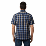 STERLING/SHIRT CHECK NAVY KHAKI 3193019 1149 38 - Image 2