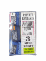 PRIVATE B/MENS BRIEFS 3PKT ASSORTED
