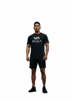 RVCA/TSHIRT OFF BLACK 10532 DIFFERENT WAYS 10532