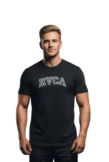 RV378-1 RVCA/TSHIRT OFF BLACK 10527 TEAMSTER - Image 1