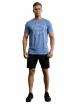 RVCA/TSHIRT CORONET BLUE 10526 PIN HEX