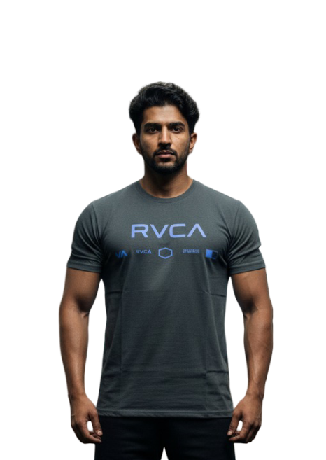 RV386-1 RVCA/TSHIRT OFF BLACK 10518 VA RVCA WAY - Image 1