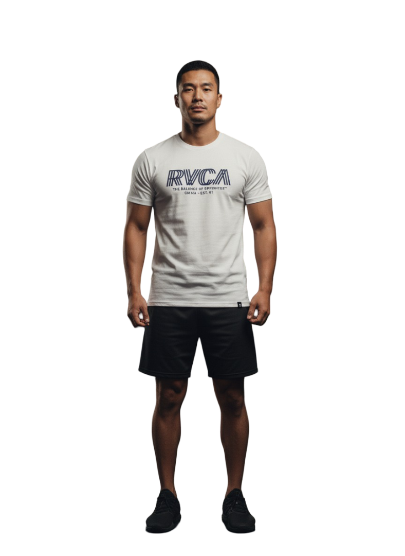 RV387-1 RVCA/TSHIRT WHITE 10430 COPY - Image 1