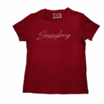 SISSYBOY/TSHIRT RED T32848 WITH PEARL AND BLING