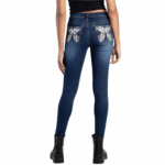 SISSYBOY/JEAN SKINNY DARK VINTAGE P32499 MID WAIST WITH DECORATIVE POCKETS