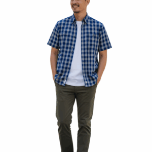 STERLING/SHIRT CHECK NAVY MUSTARD 3193019 39