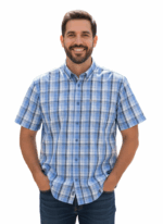 STERLING/SHIRT CHECK LT BLUE WHITE 3193019 33