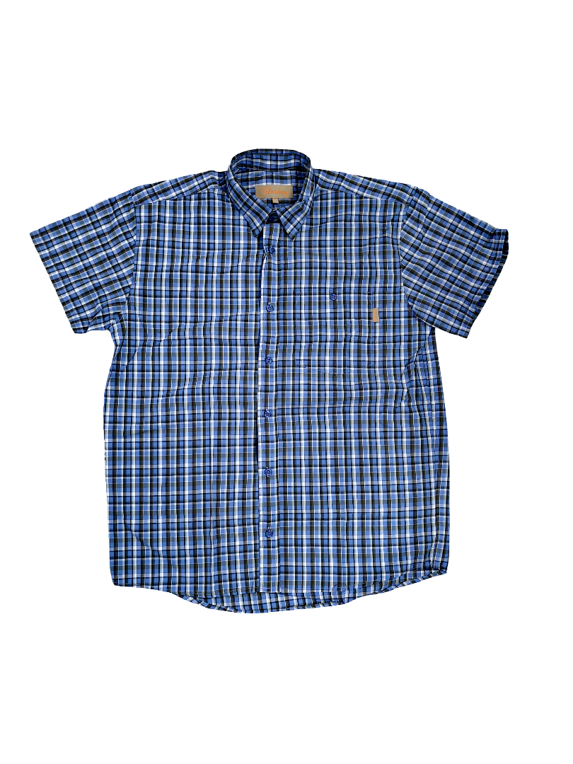 STER540-1 STERLING/SHIRT CHECK BLUE WHITE BLACK 3193009 32 SINGLE POCKET - Image 1