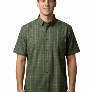 STERLING/SHIRT CHECK OLIVE WHITE 3193009 40 SINGLE POCKET