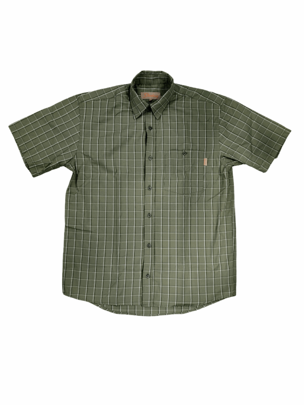 STERLING/SHIRT CHECK OLIVE WHITE 3193009 40 SINGLE POCKET - Image 1
