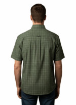 STERLING/SHIRT CHECK OLIVE WHITE 3193009 40 SINGLE POCKET - Image 2