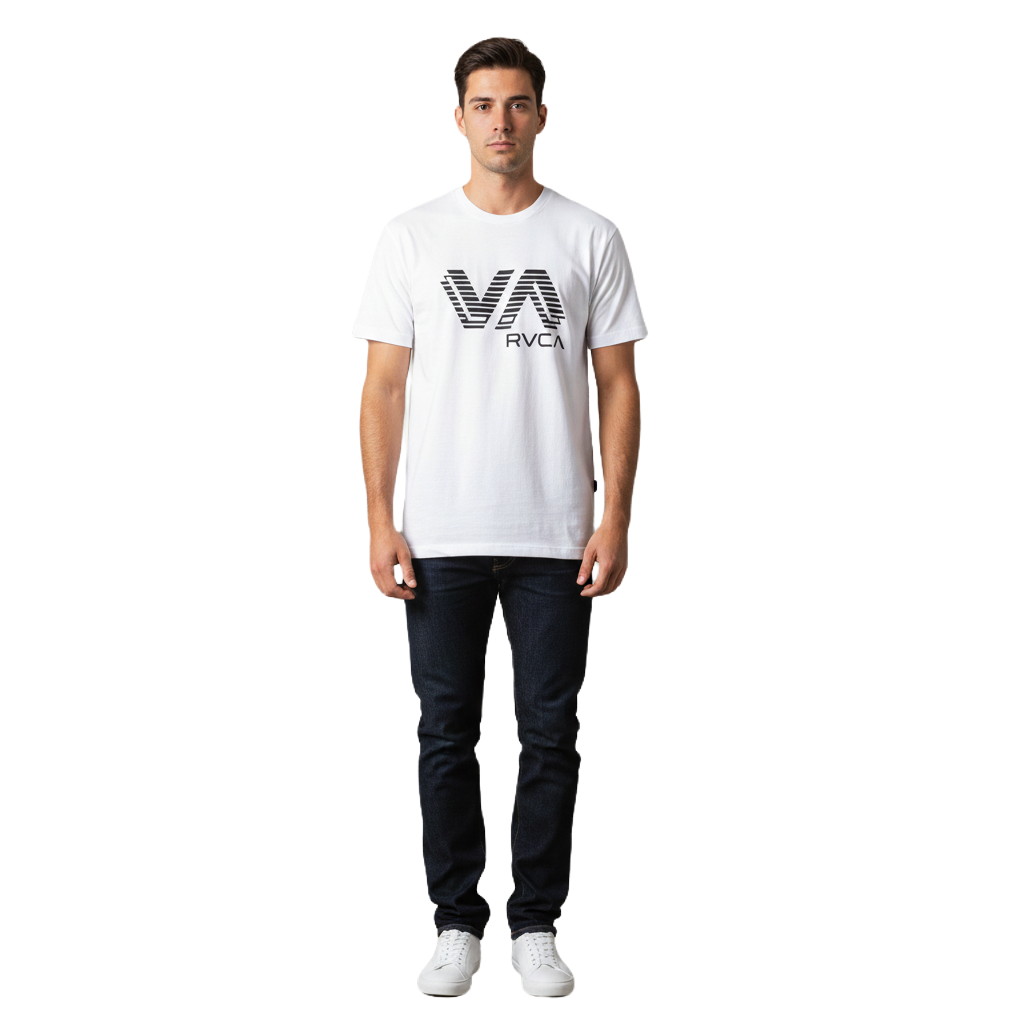 RV394-1 RVCA/TSHIRT WHITE 10529 SEPERATION - Image 1