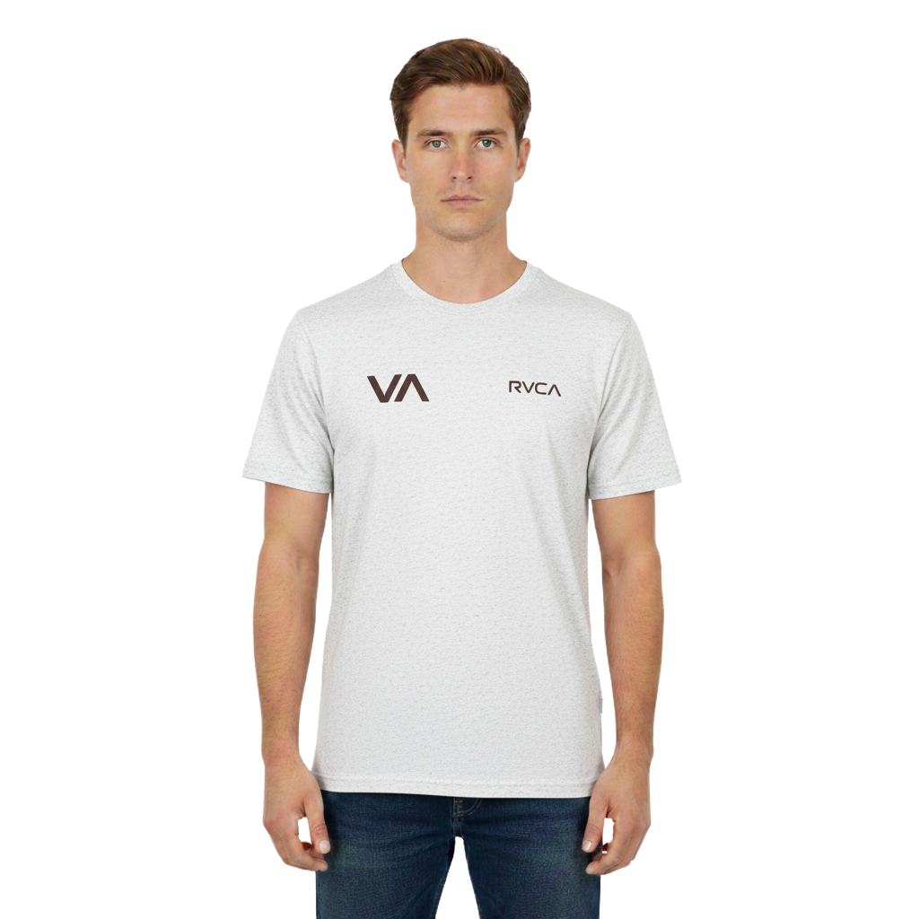 RV397-1 RVCA/TSHIRT SNOW HEATHER MELANGE 10523 AFTER BALANCE - Image 1