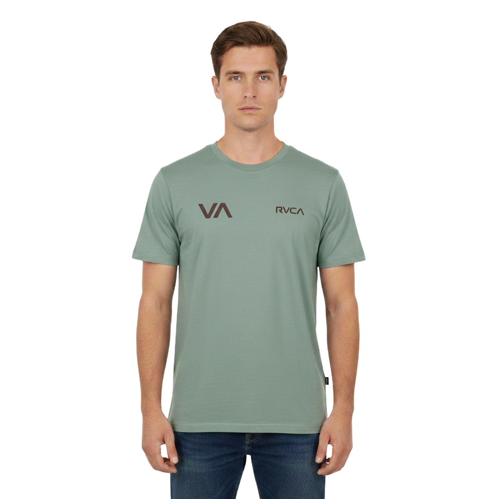 RV398-1 RVCA/TSHIRT DARK SLATE 10523 AFTER BALANCE - Image 1
