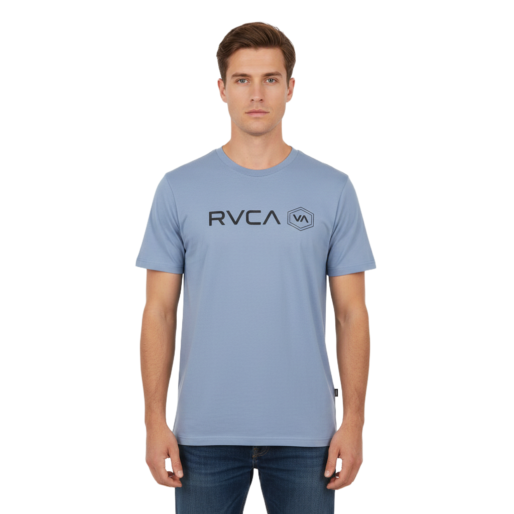 RV400-1 RVCA/TSHIRT CORONET BLUE 10522 AIR HEX - Image 1