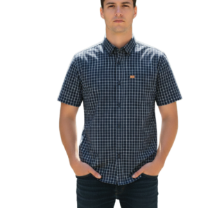 STERLING/SHIRT CHECK NAVY WHITE 3193009 39 SINGLE POCKET