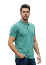 WILDEBEES/GOLF T CADET BLUE PIQUE WBM276