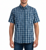 WILDEBEES/SHIRT INDIGO/SKY/RUST CHECK WMA370