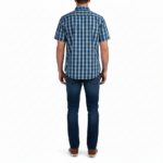 WILDEBEES/SHIRT INDIGO/SKY/RUST CHECK WMA370 - Image 2