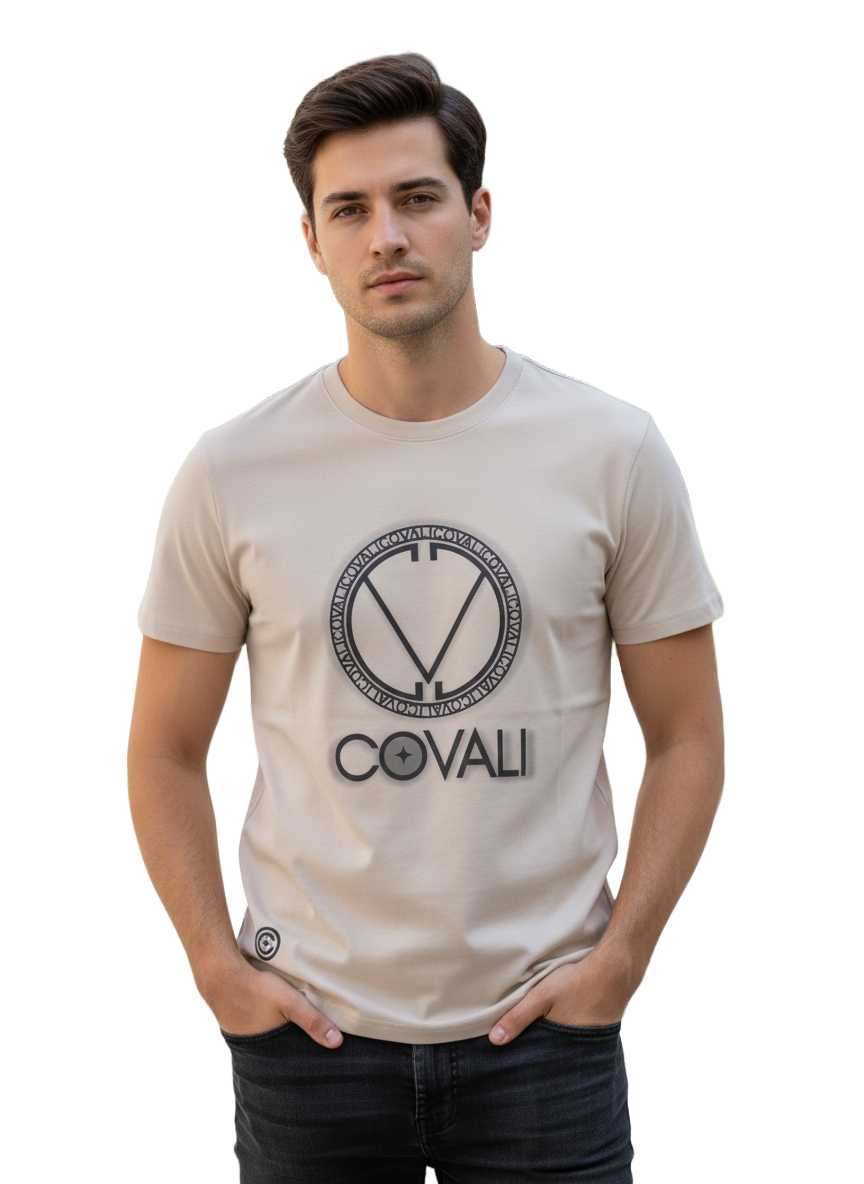 COV002-1 COVALI/TSHIRT OMBRA BEIGE T2405 - Image 1