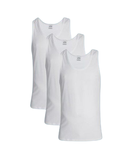 JOC058-1 JOCKEY/VEST PLAIN WHITE 3 PK MVE400603 - Image 1