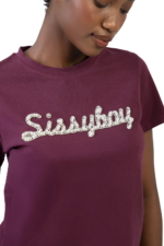 SISSYBOY/TSHIRT BURGANDY KEEP IT COOL T33132 - Image 5