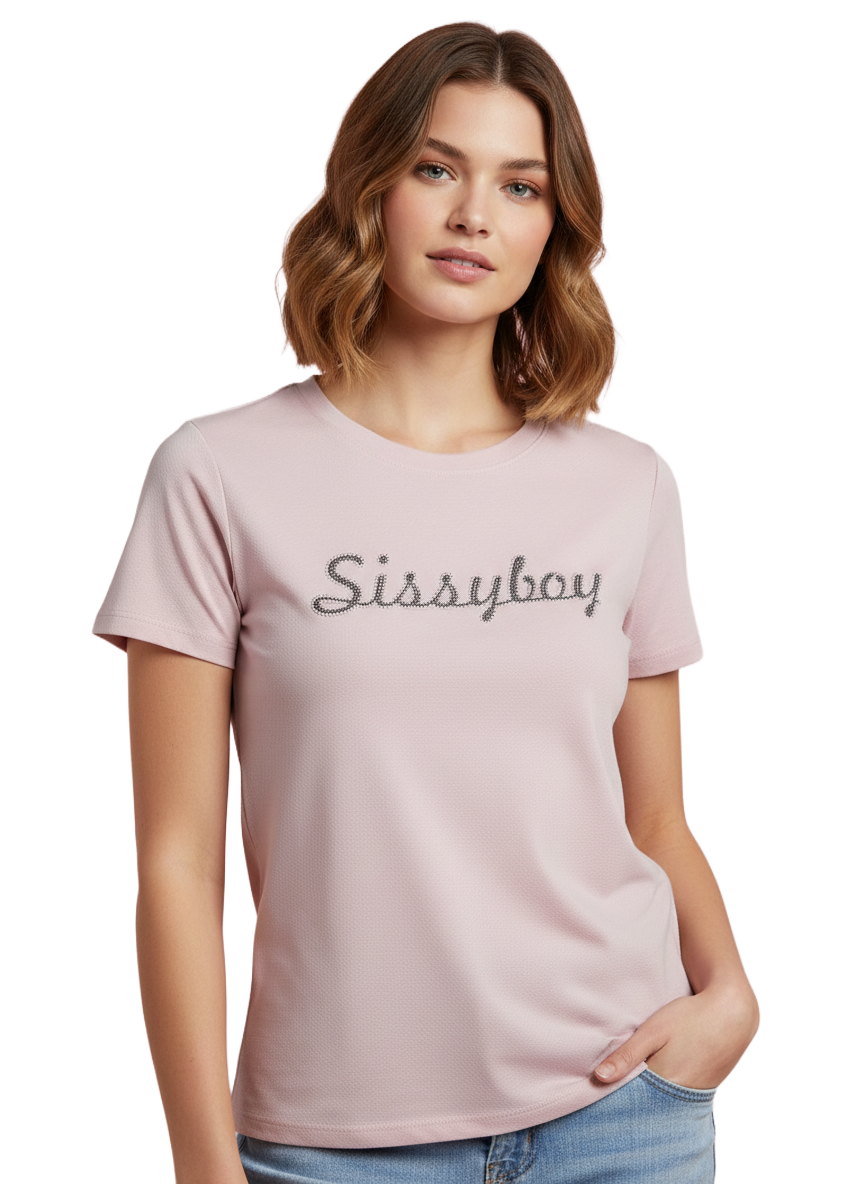 SI1375-1 SISSYBOY/TSHIRT PALE PINK CAUGHT YOUR EYE T33119 - Image 1