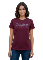 SISSYBOY/TSHIRT BURGANDY ALL EYES ON YOU T33118